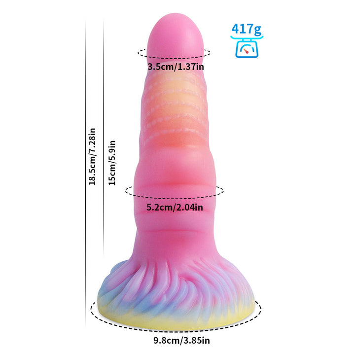 Gradient Fantasy Analdildo mit Saugnapf