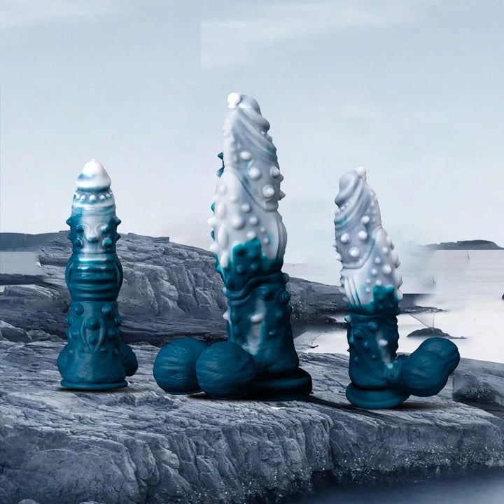 Ice Dragon Dildo Spiked Fantasy Sex Toys