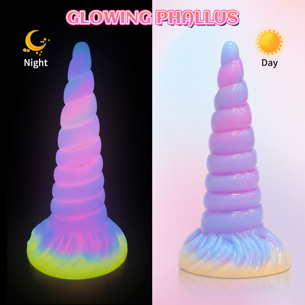 Einhorn-Fantasie-Analdildos mit Licht