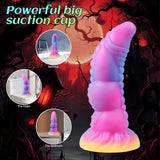 画像をギャラリー ビューアにロード Bunter Drachen-Fantasie-Analdildos mit Licht