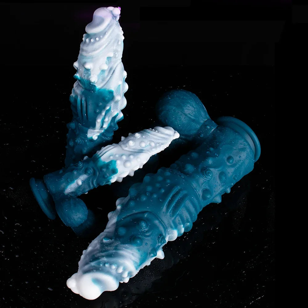 Ice Dragon Dildo Spiked Fantasy Sex Toys