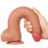 画像をギャラリー ビューアにロード Flexibler, langer, realistischer Dildo in Fleischfarbe