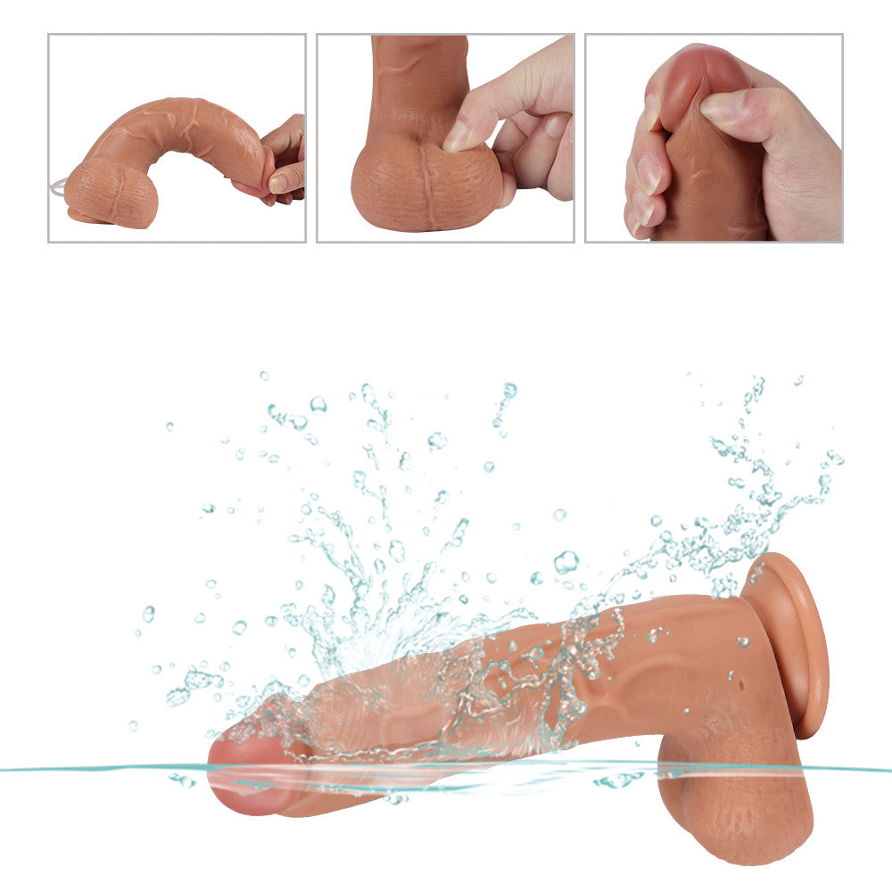 8 Zoll realistischer Squirting-Dildo