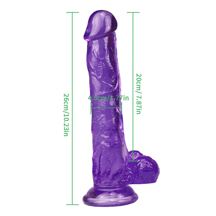 10 Zoll lila Dildo