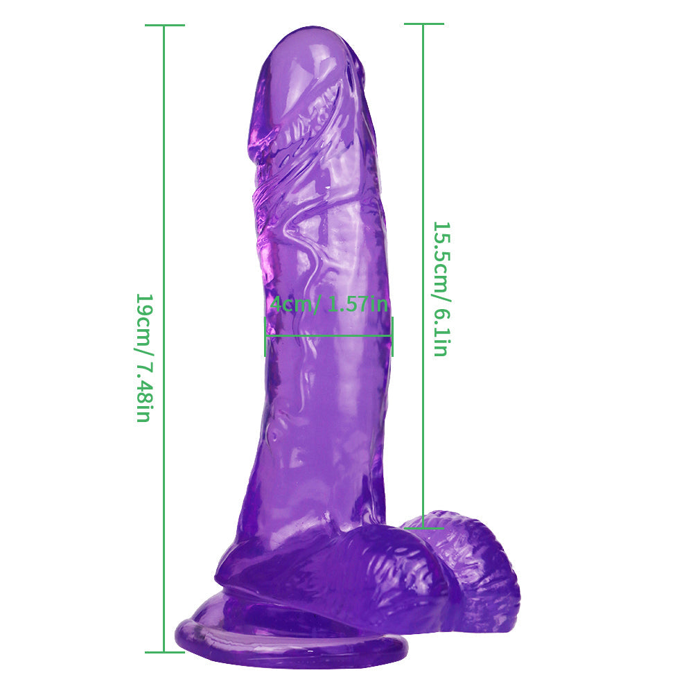 7 Zoll lila Dildo