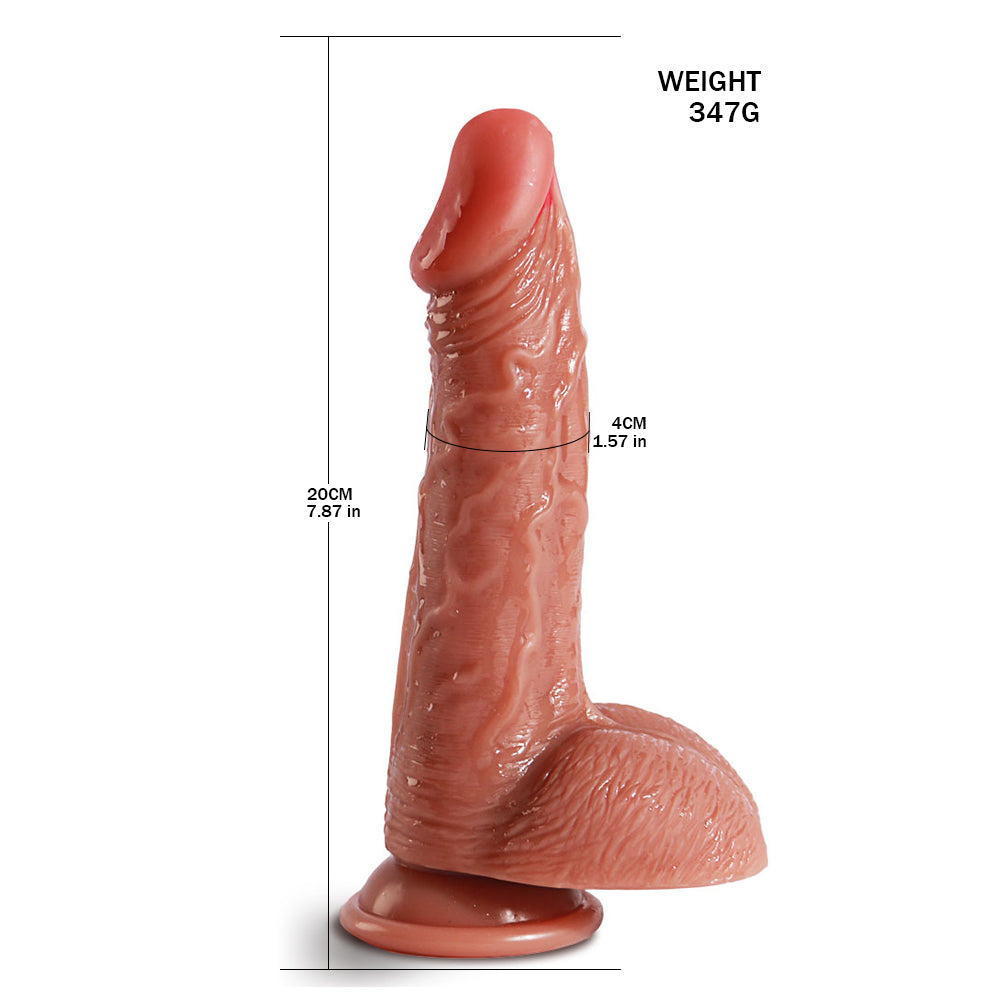 Realistischer Dildo mit starkem Saugnapf