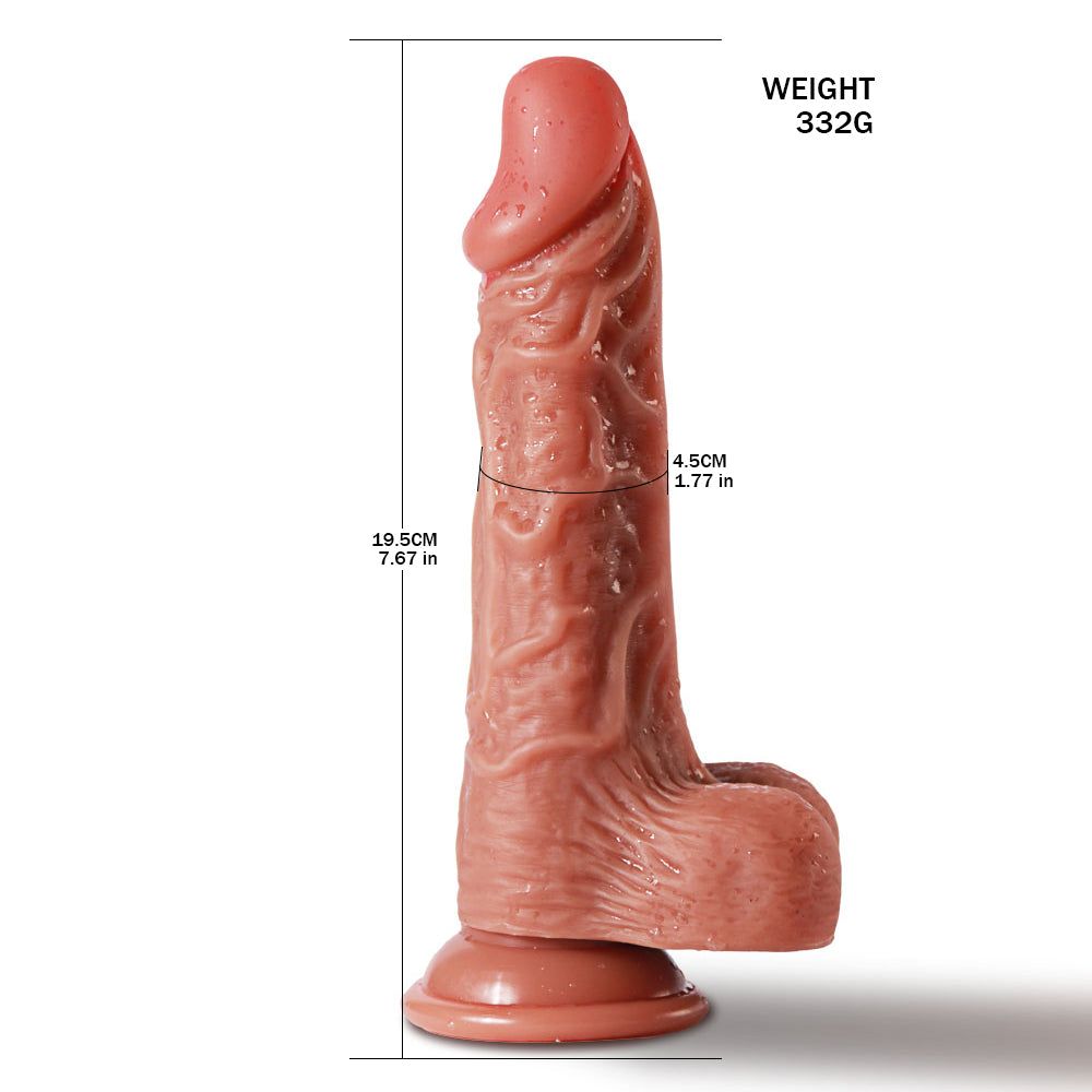 7,67 Zoll superrealistischer billiger Dildo