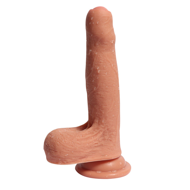 Realistic Uncut Dildo Silicone 7 inch