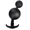 Schwarzer Inflatable Anal Plug mit Stahlkugeln