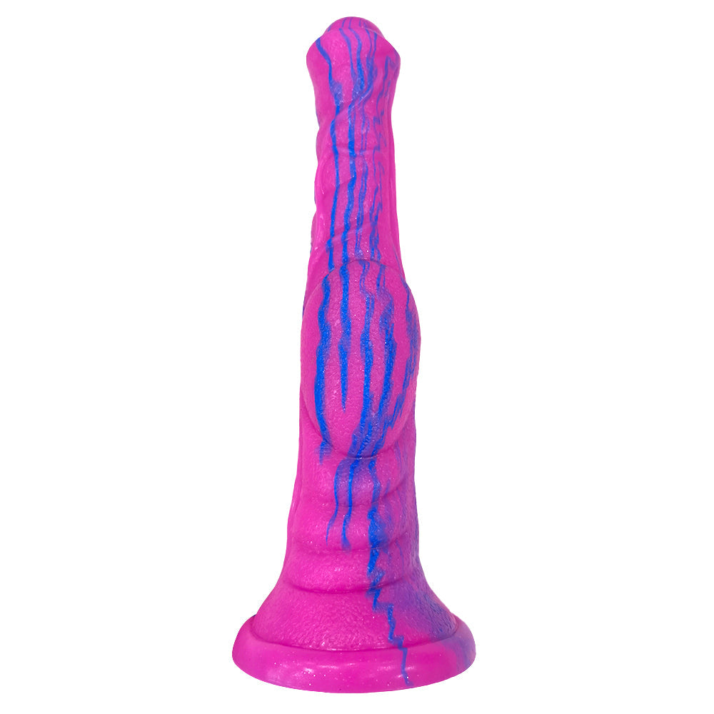 Pink Mixed Silicone Anal Horse Dildo