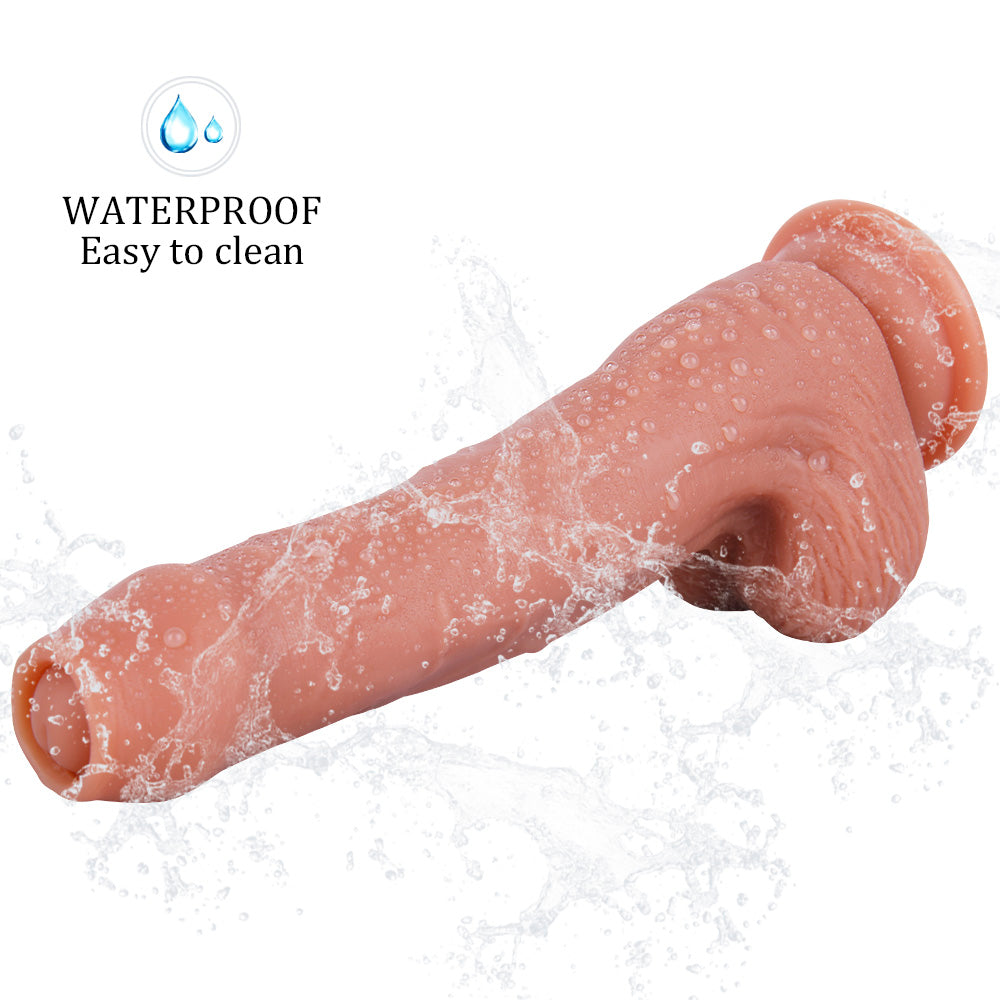 Gleitender Vorhautdildo 8,5 Zoll Realistischer Umschnalldildo