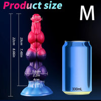 11 Inch Fantasy Multi Knot Dog Dildo - DOG KNOT LUXE