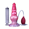 23 cm Perlen Rosa Knotted Ejaculating Dog Dildo