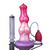 23 cm Perlen Rosa Knotted Ejaculating Dog Dildo