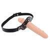 18 cm Hautfarbe Mund Doppeldildo PenisGag