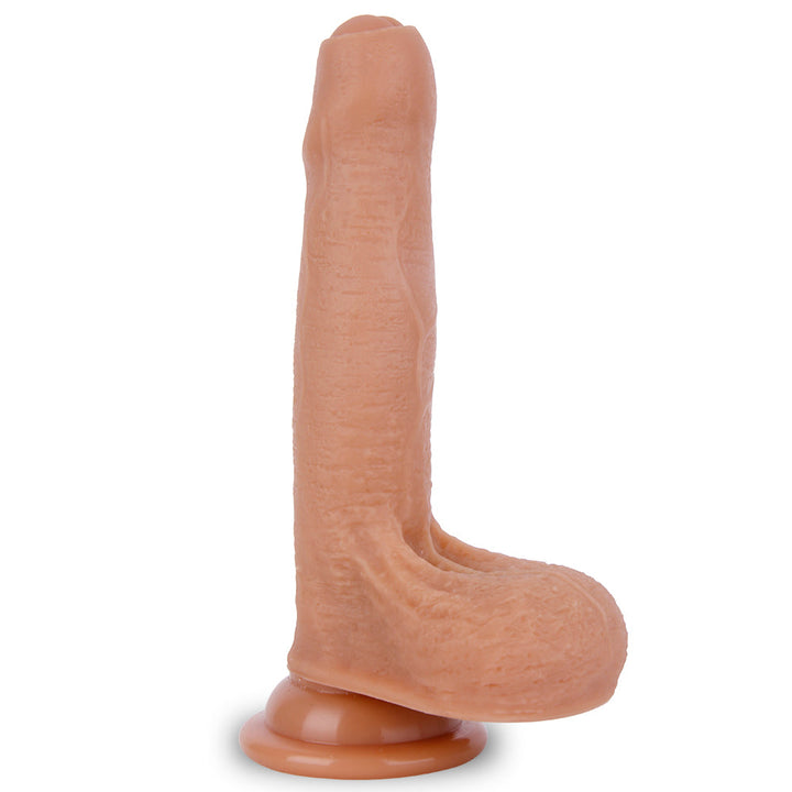 Unbeschnittener Dildo 9 Zoll, realistischer Umschnalldildo