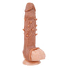 16 cm Fleischfarben Noppen Enlargement Penishülle