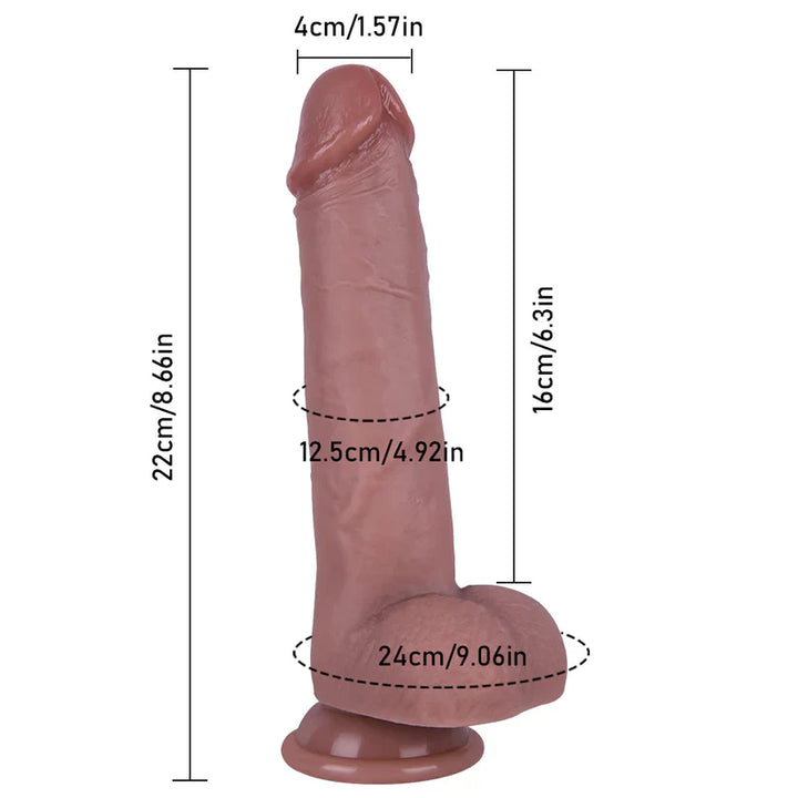 5 Zoll Umfang Dildo Realistisches weiches Silikon