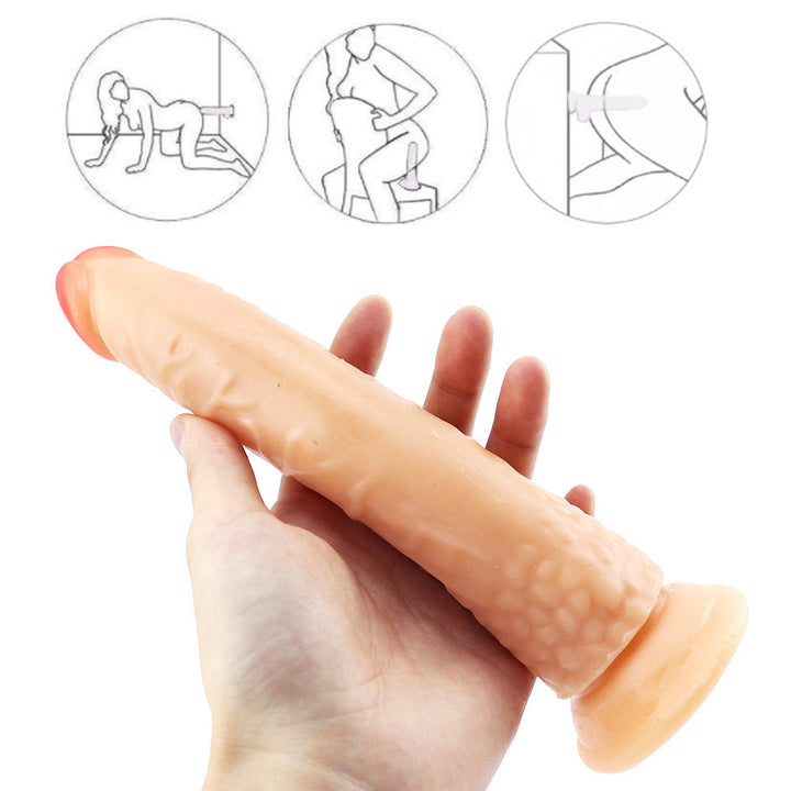 8 Zoll hautfarbener Dildo