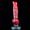 24 cm Roten Textured Horse Dildo for Women