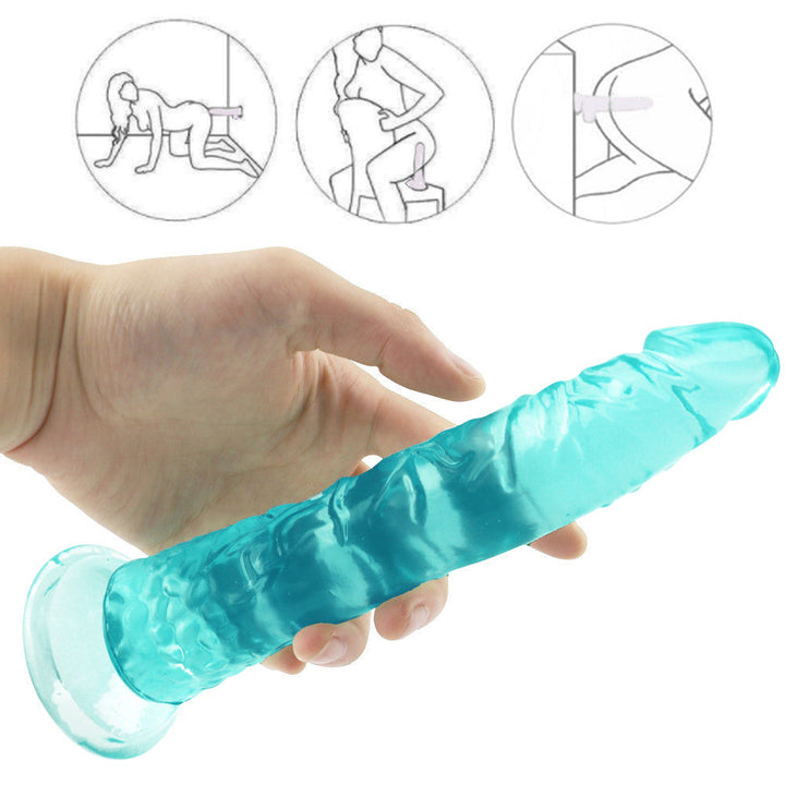 8 Zoll kleiner gerader grüner Dildo