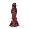 20 cm Red Textured Fantasy Drachendildo