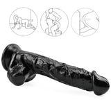 Charger l&#39;image dans la galerie, 9 Zoll schwarzer Dildo