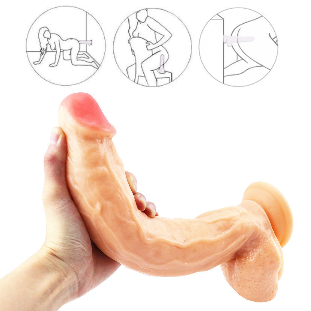 Großer dicker hautfarbener Dildo