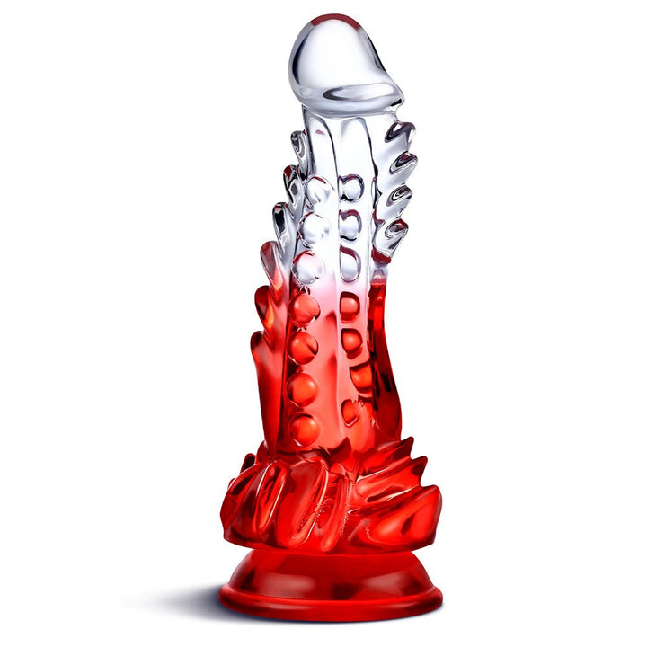 Clear Dragon Dildo Scaly Texture