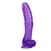 31 cm Lila Crooked Mouth Jelly Dildo