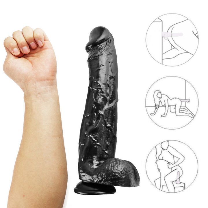 riesiger schwarzer Dildo 12 Zoll Riese