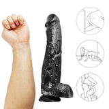 画像をギャラリー ビューアにロード riesiger schwarzer Dildo 12 Zoll Riese