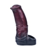 17 cm Black Platin-Silikon Pferde Penishülle