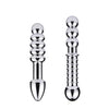 Glatt Beaded Metal Anal Doppeldildo