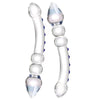 Glatt Prostata Transparent Glass Doppeldildo