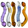 17 cm Mass angefertigt Curved Doppeldildo Glass Dildo