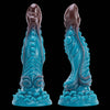 25.7 cm Blau Textur Monster Dildo