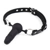 9,5 cm Black Leather BDSM Penisgag