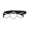 Verstellbares Black Leder BDSM Ringgag