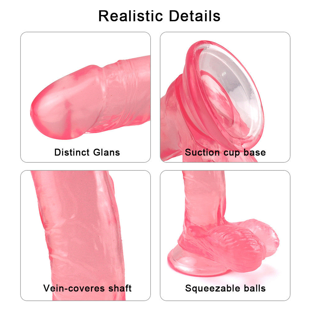 7 Zoll rosa Dildo