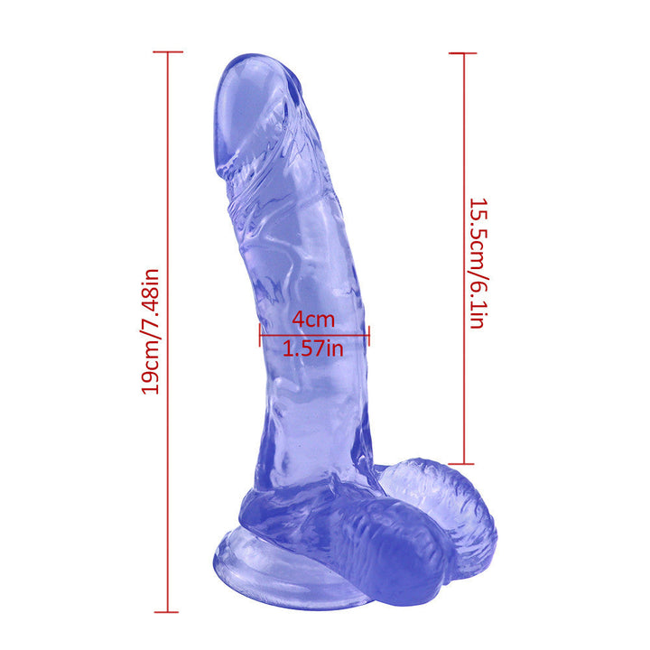 7 Zoll blauer Dildo