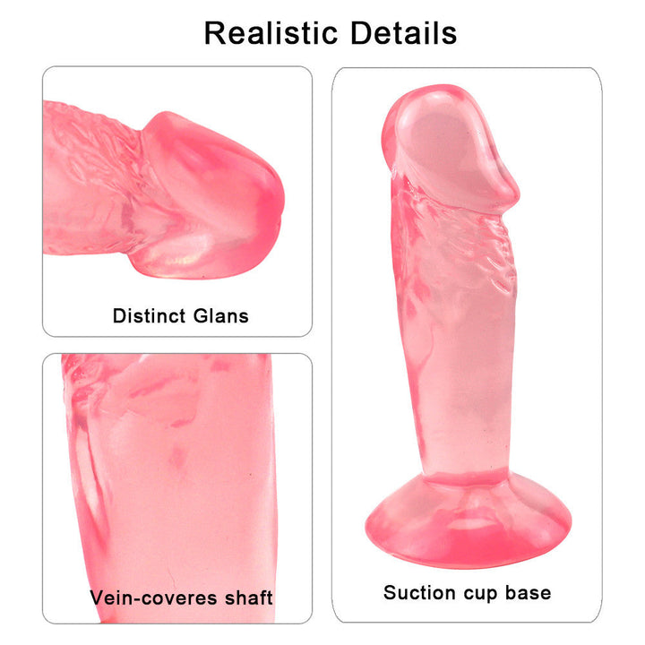 Kurzer, rauer, rosa Dildo