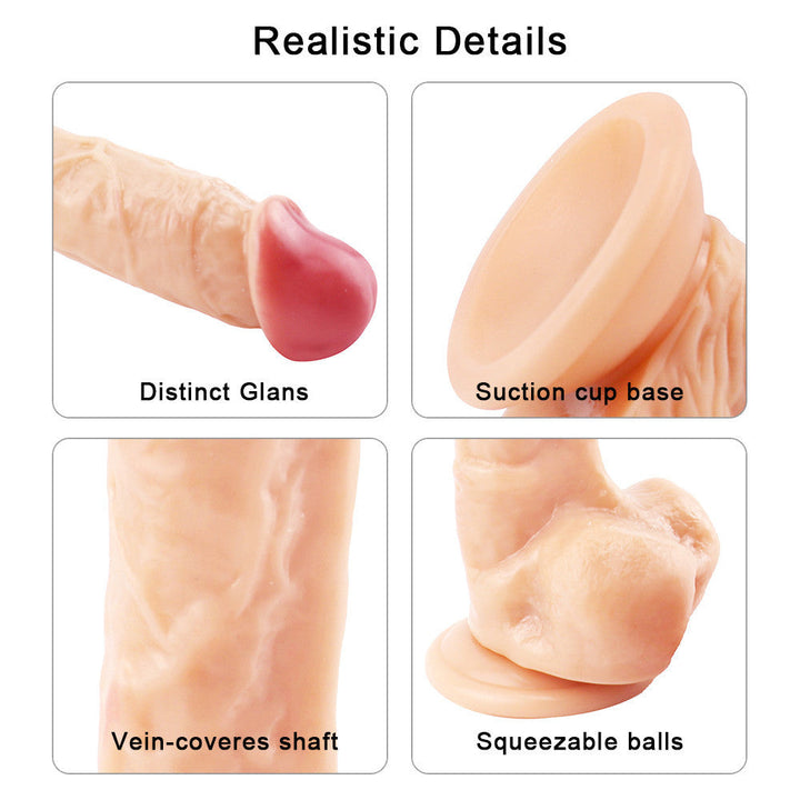 9 Zoll hautfarbener Dildo