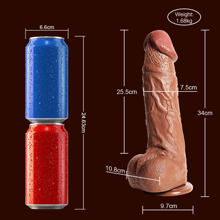 13 Zoll dicker großer realistischer Dildo