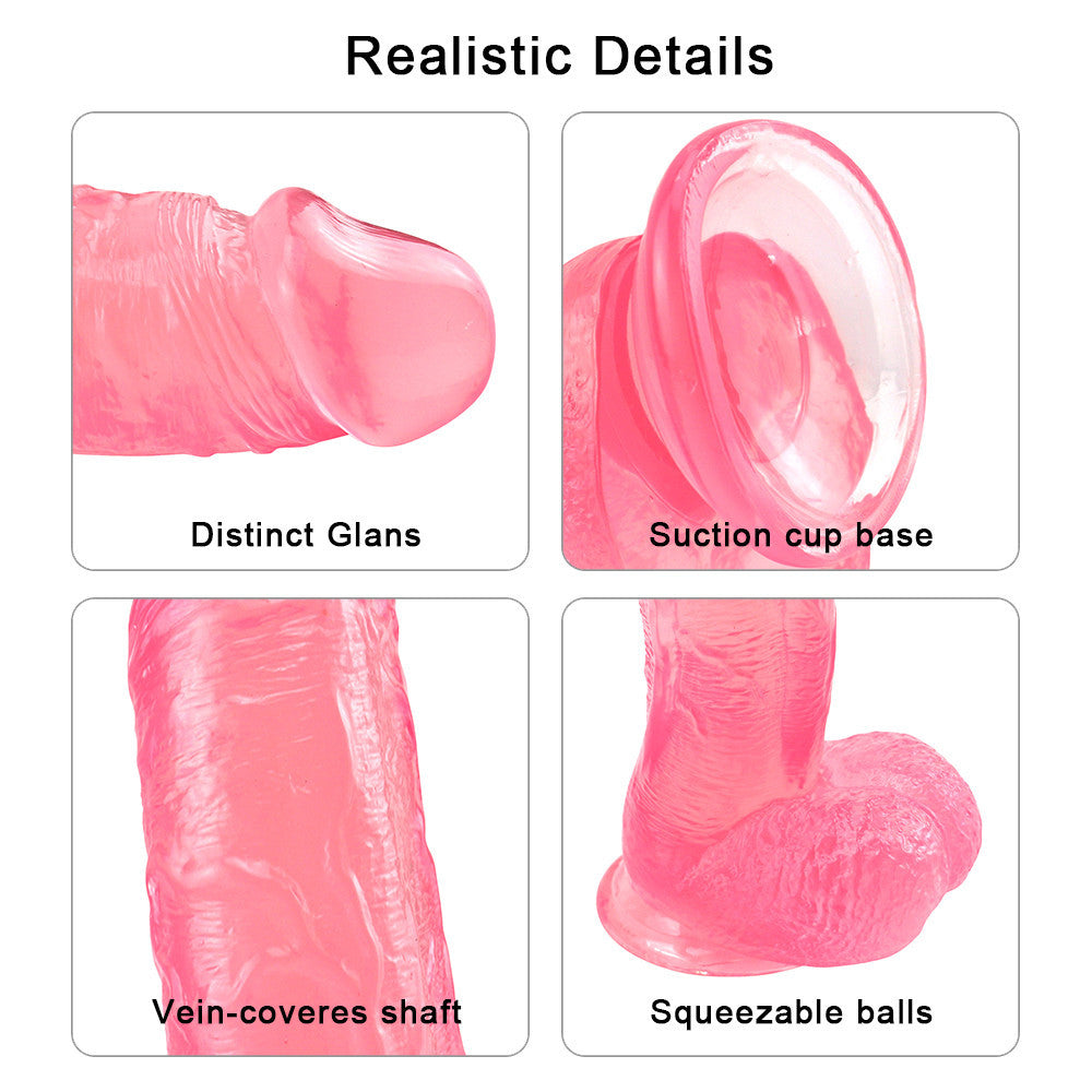 10 Zoll großer rosa Dildo mit krummem Mund