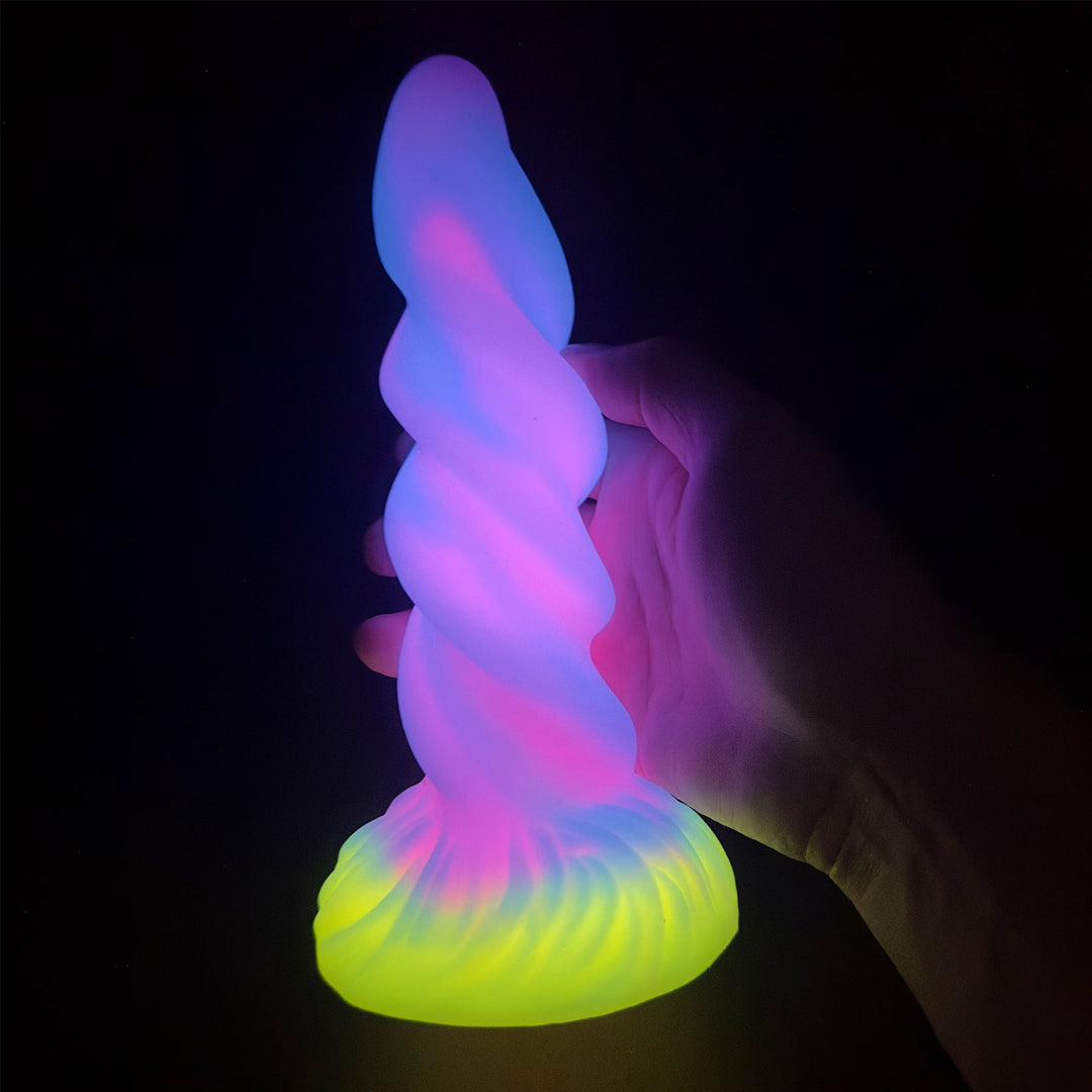 Bunter Analdildo aus Silikon von Spiral