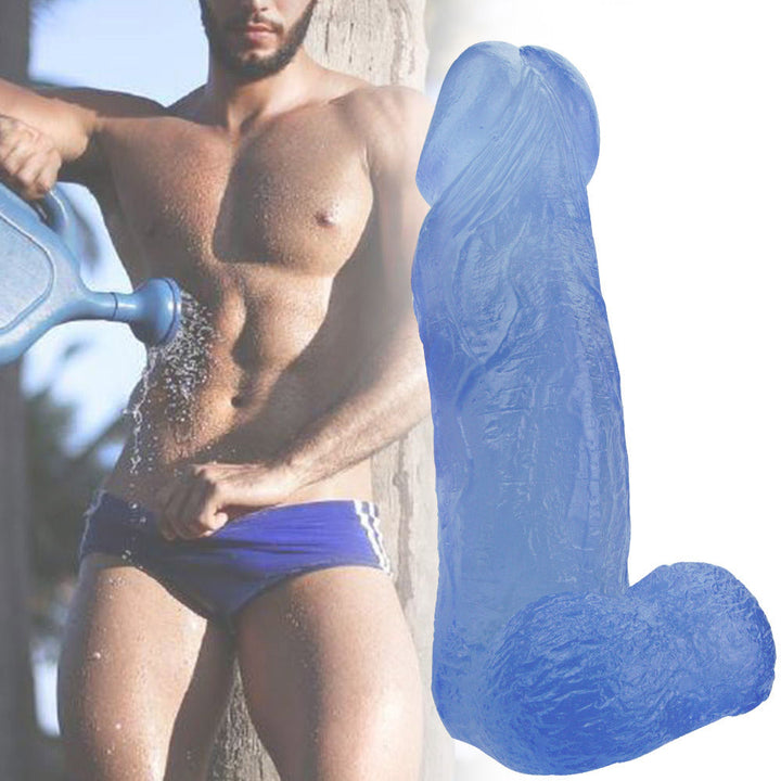 Blaue Jelly-Dildos, 7,6 cm dick