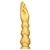 Fist Dildo Gold aus Silikon 34 cm mit Saugnapf
