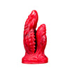 14 cm Rot Spikes Fantasy Monster Doppeldildo