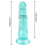 画像をギャラリー ビューアにロード 8 Zoll extra gerader grüner Dildo